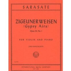 Sarasate, Pablo - Zigeunerweisen Op. 20. For Violin and Piano. by Francescatti. International Music